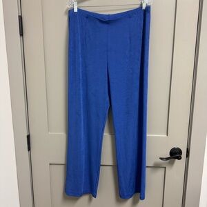 Chico’s Travelers No Tummy Pant Deep Amparo Blue Size 3R‎ 16/18 Pull On